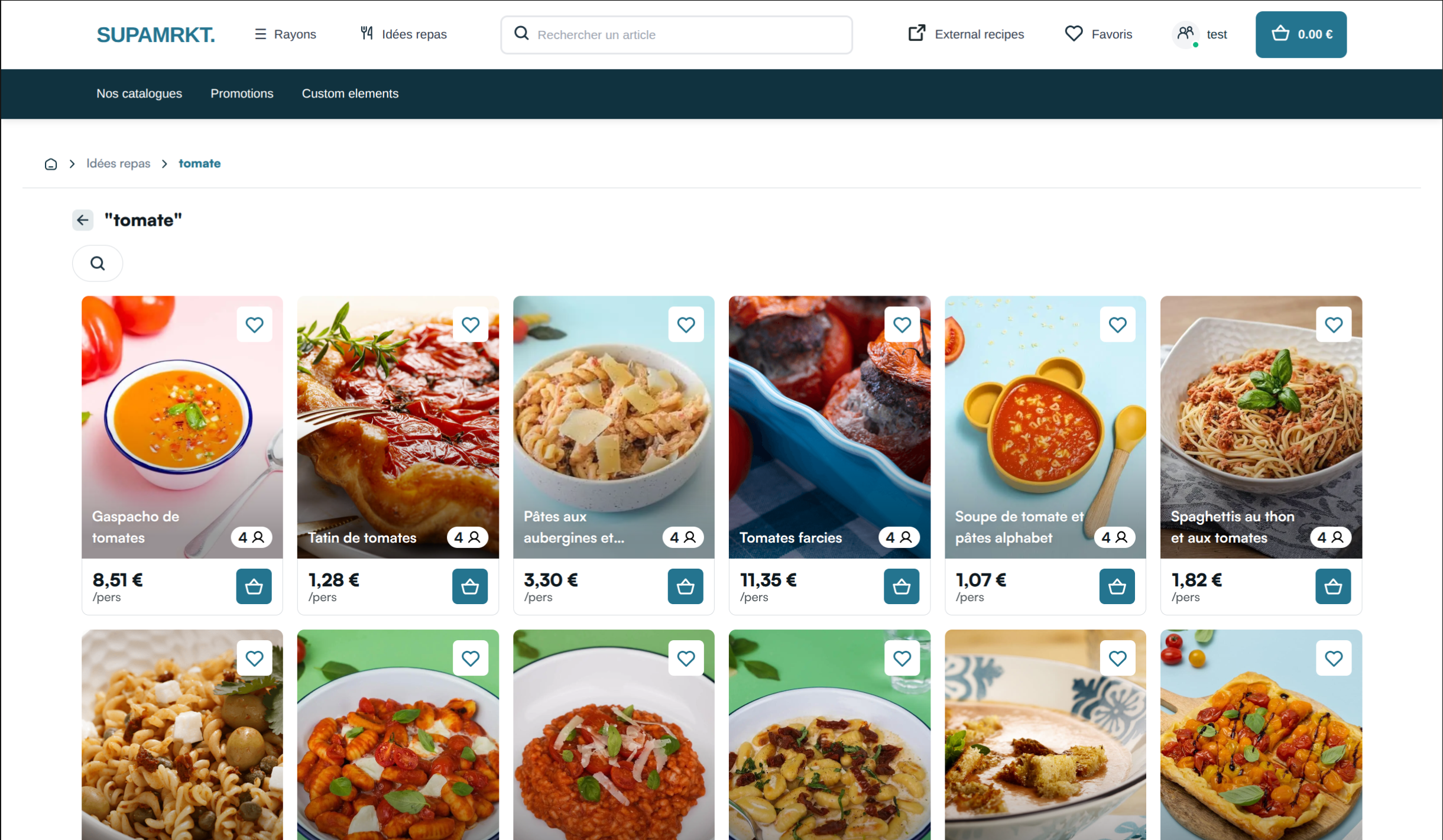 Catalog list search