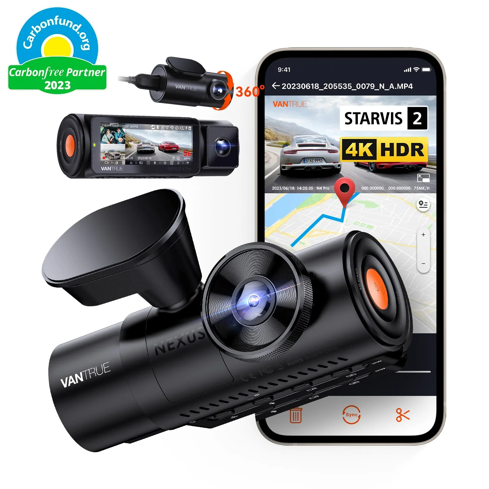 2. Vantrue N4 Pro ($349.99)