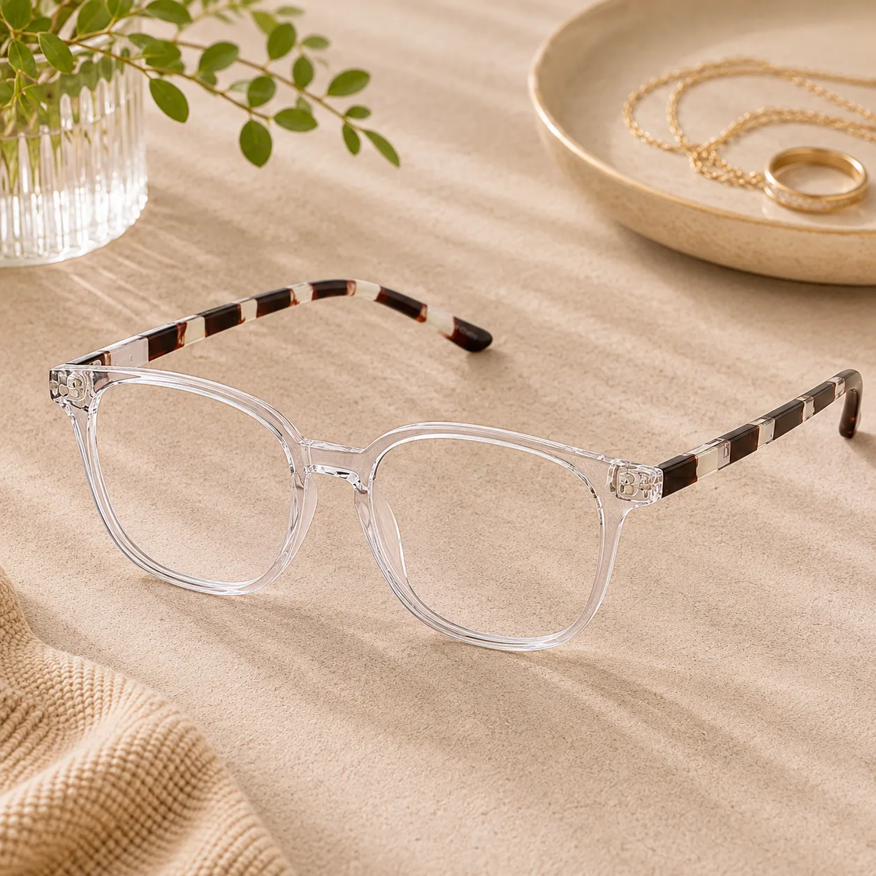 Clear Square Glasses #127923 photo 1