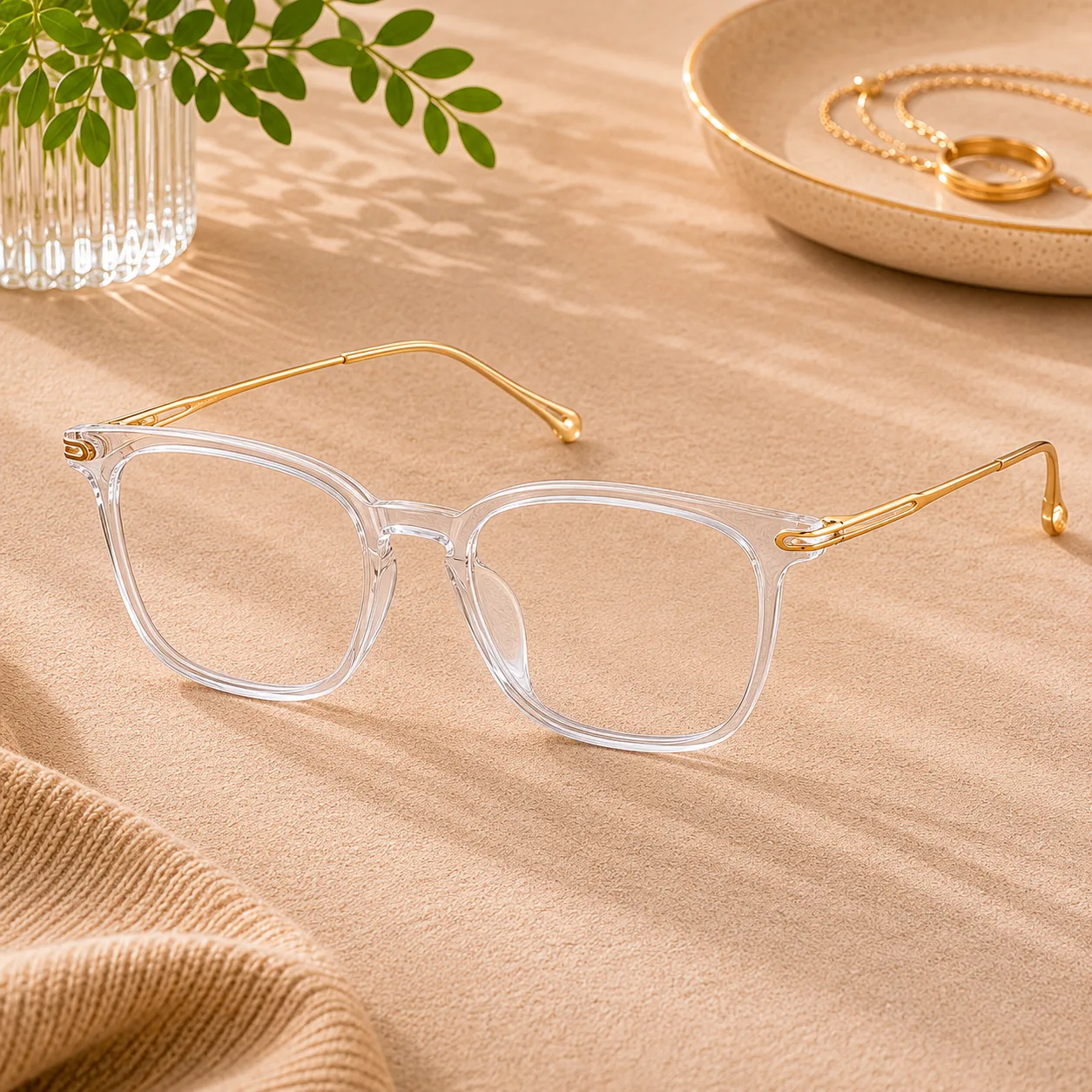 Translucent Square Glasses #7816823 photo 1
