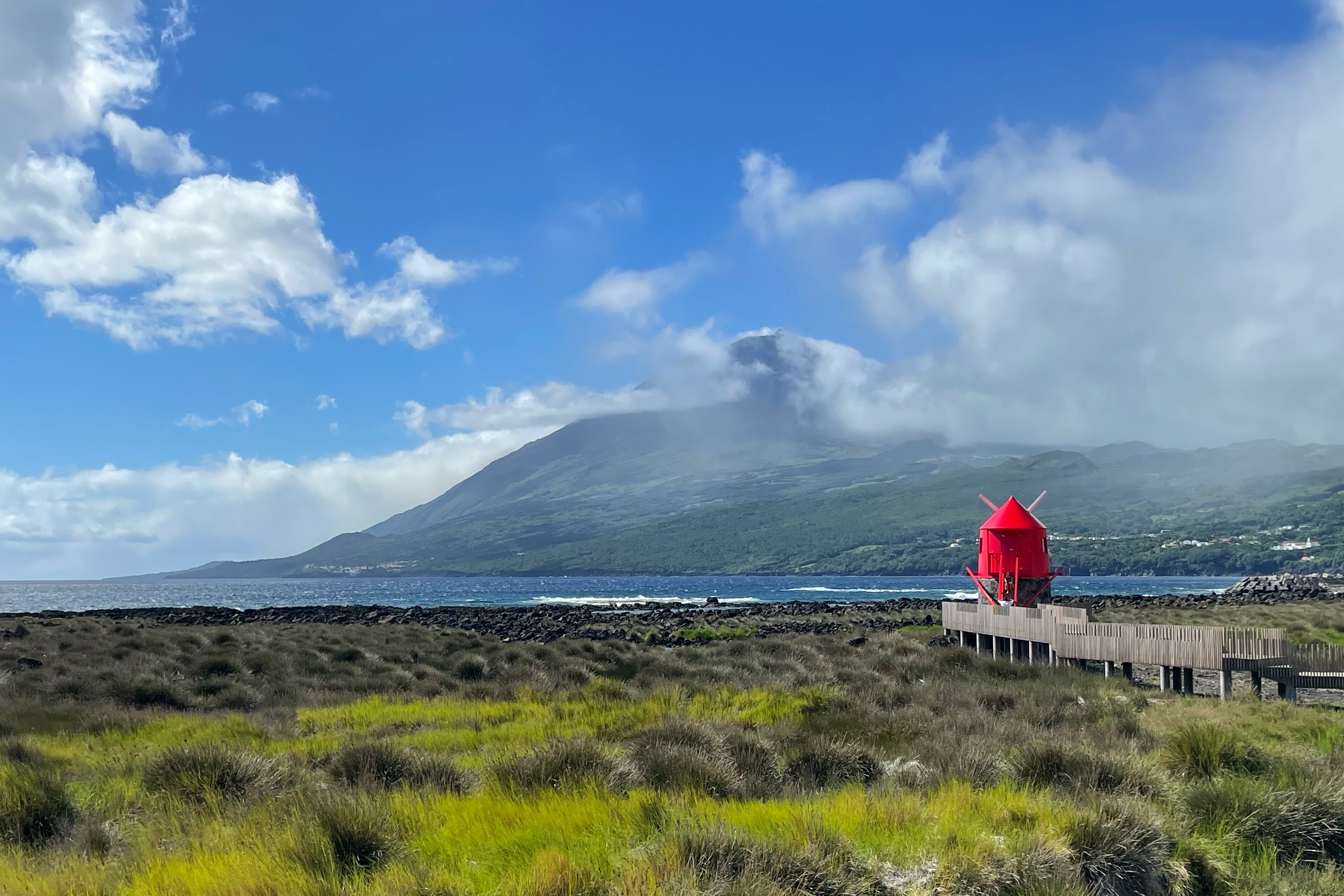 mount pico landscape in azores