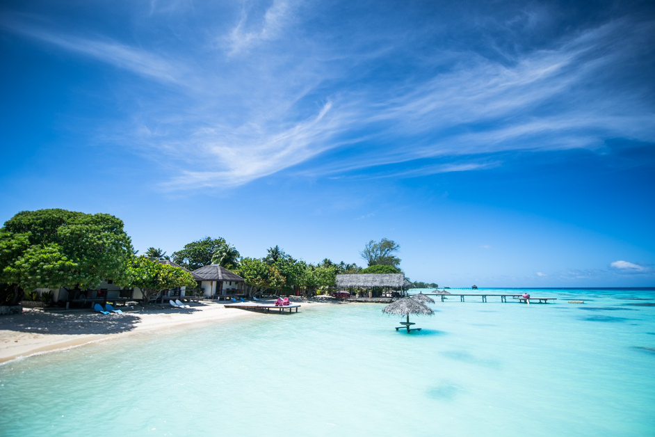 fakarava lagoon in french polynesia