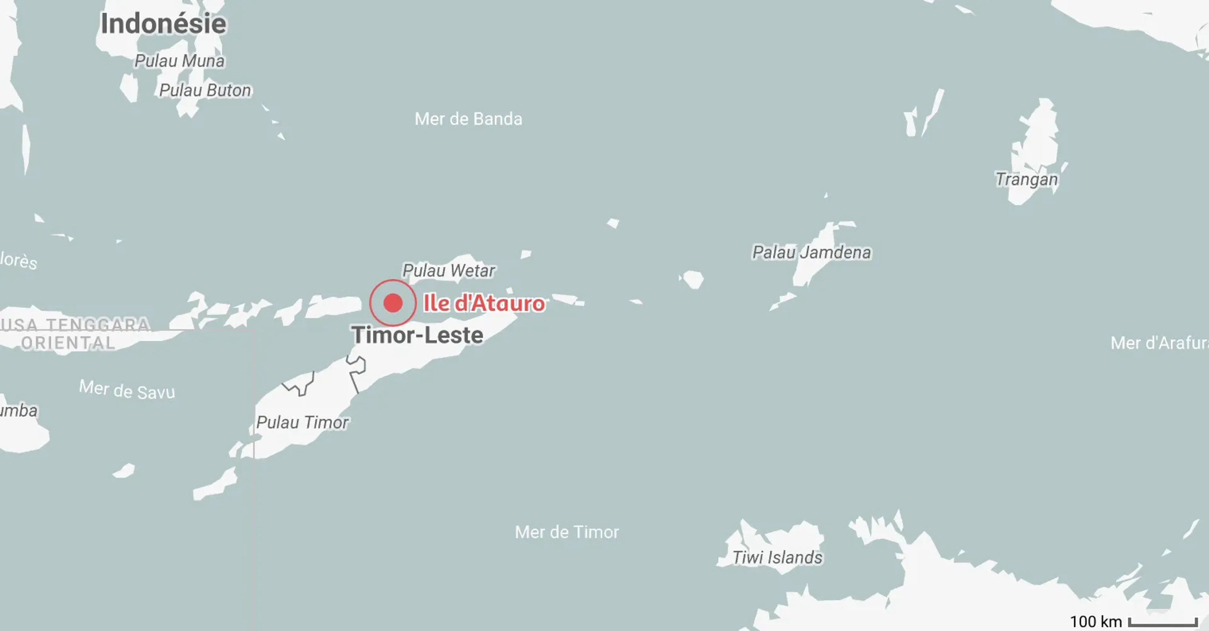 Carte du meilleur endroit où plonger au Timor oriental