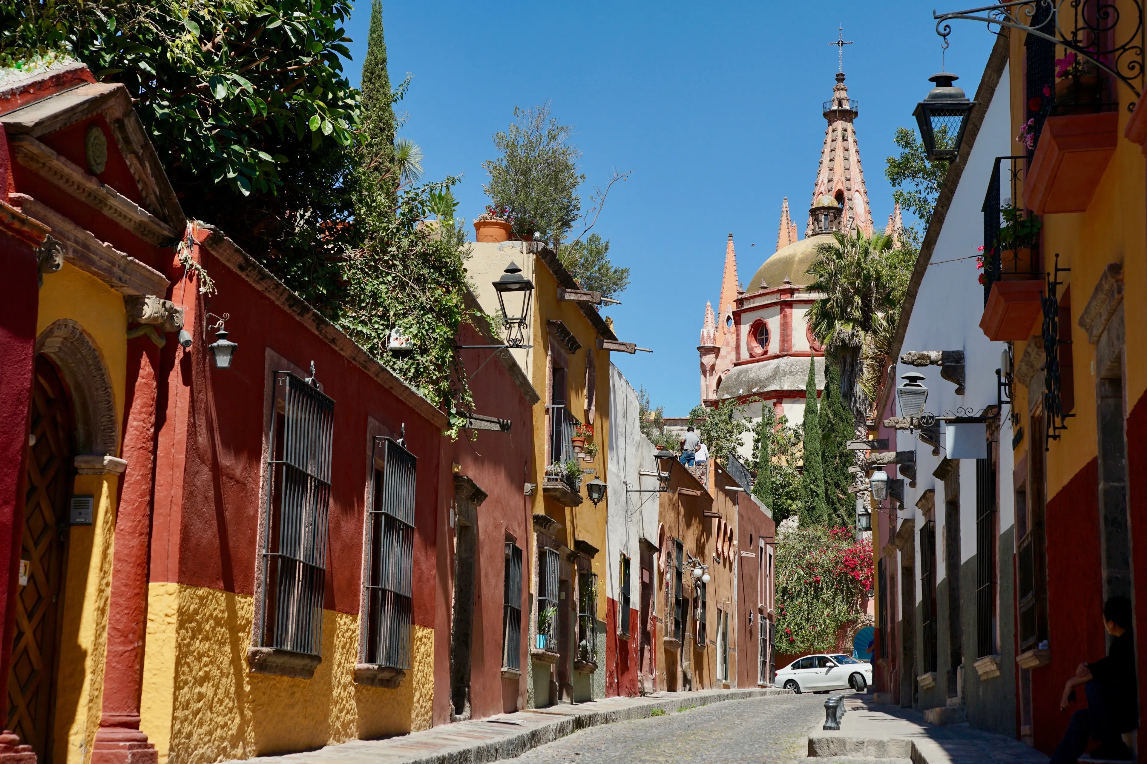 les rues de san miguel de allende au mexique