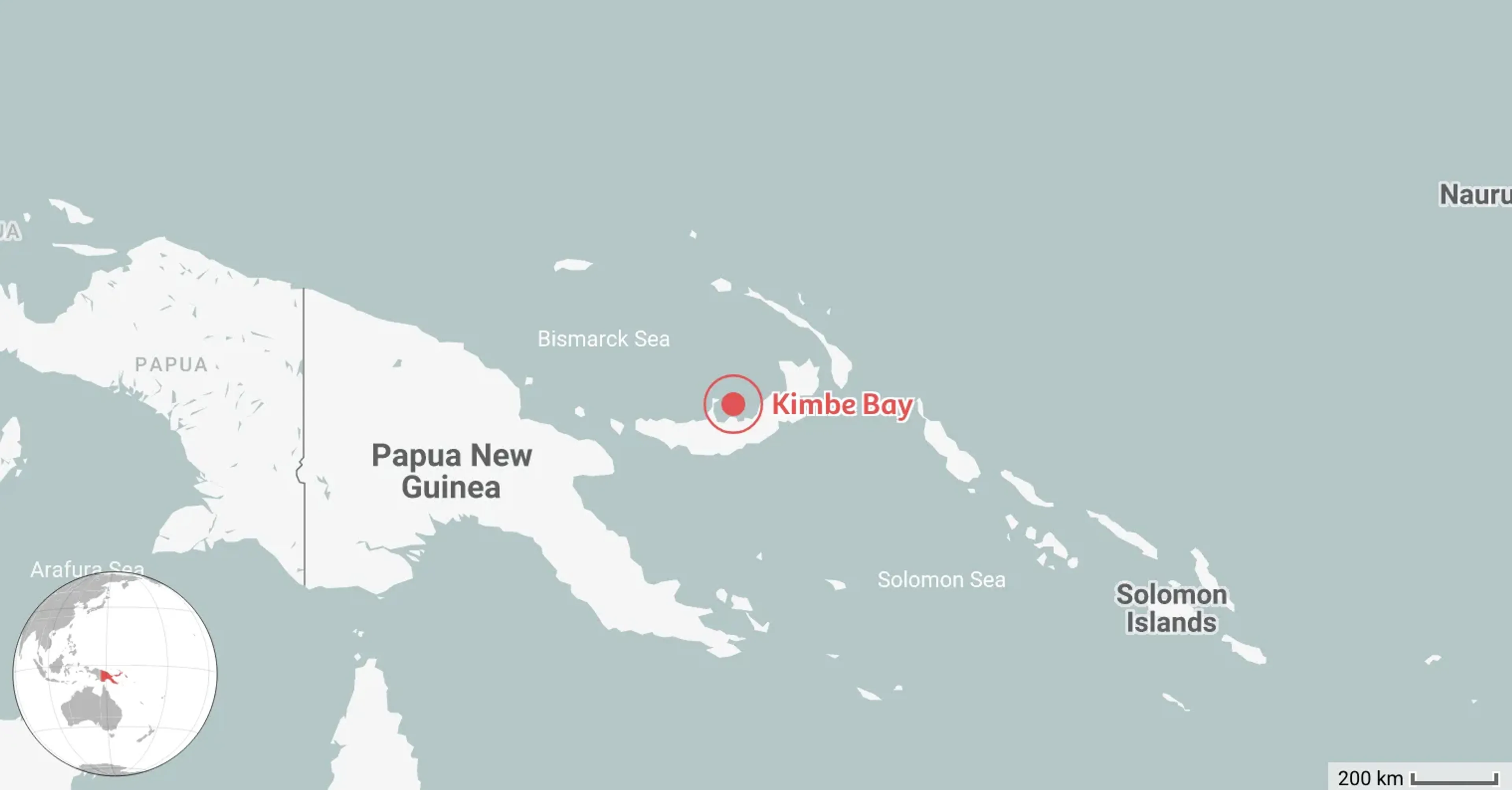 Map of the Best Place to Dive in Papua New Guinea