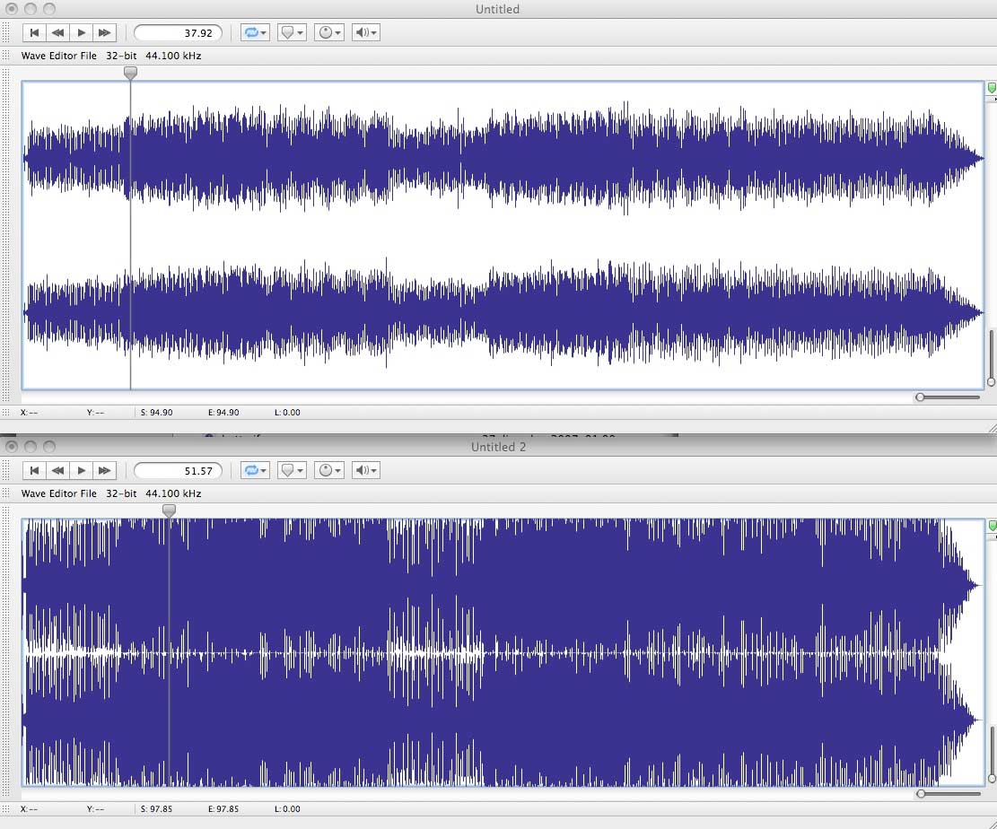 loud signal waveform