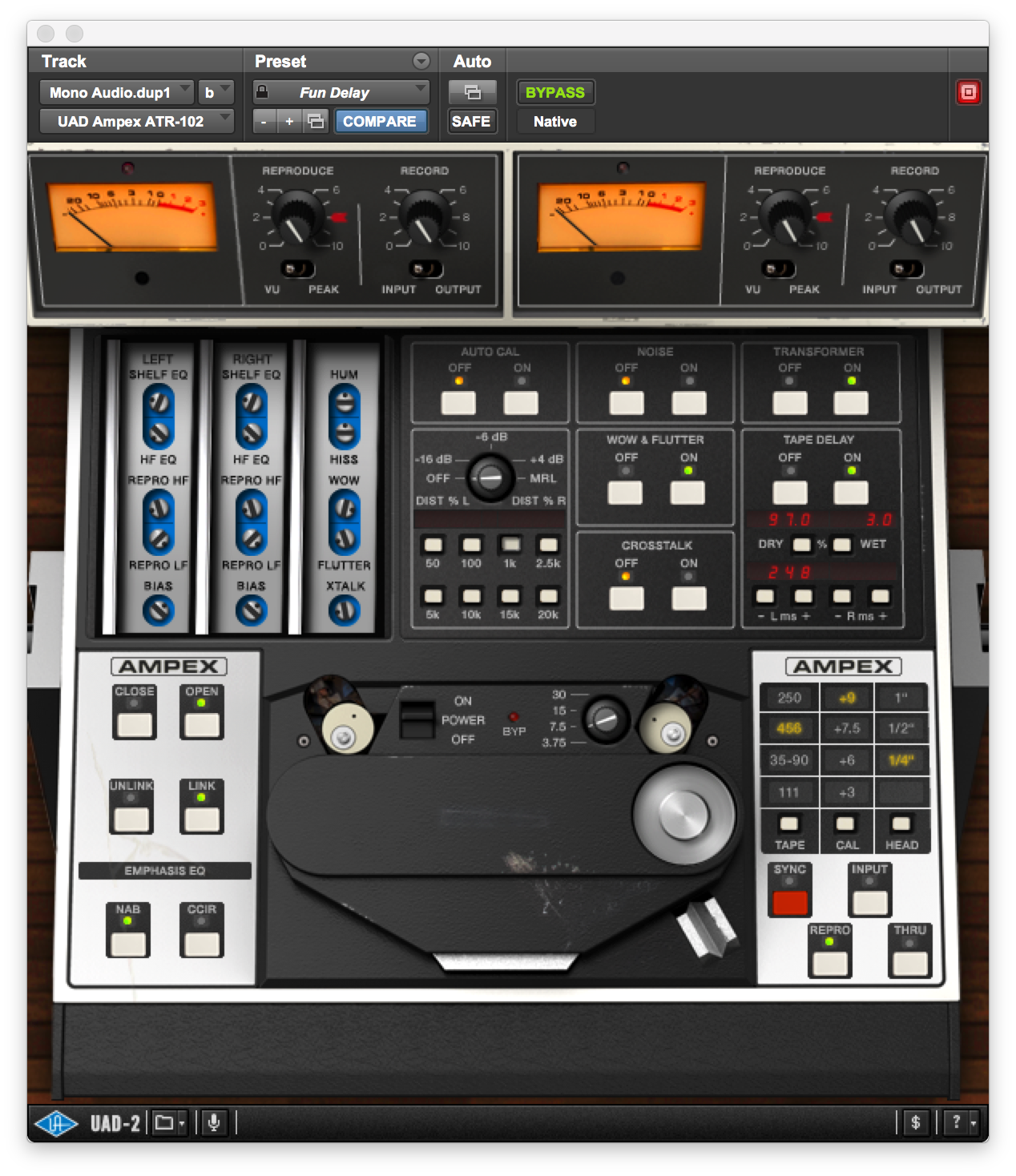 mUAD Ampex ATR-102 Plugin