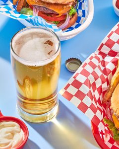 Beer-Burger Scene fries americana red white and blue NYC NJ drink photographer beverage.jpg
