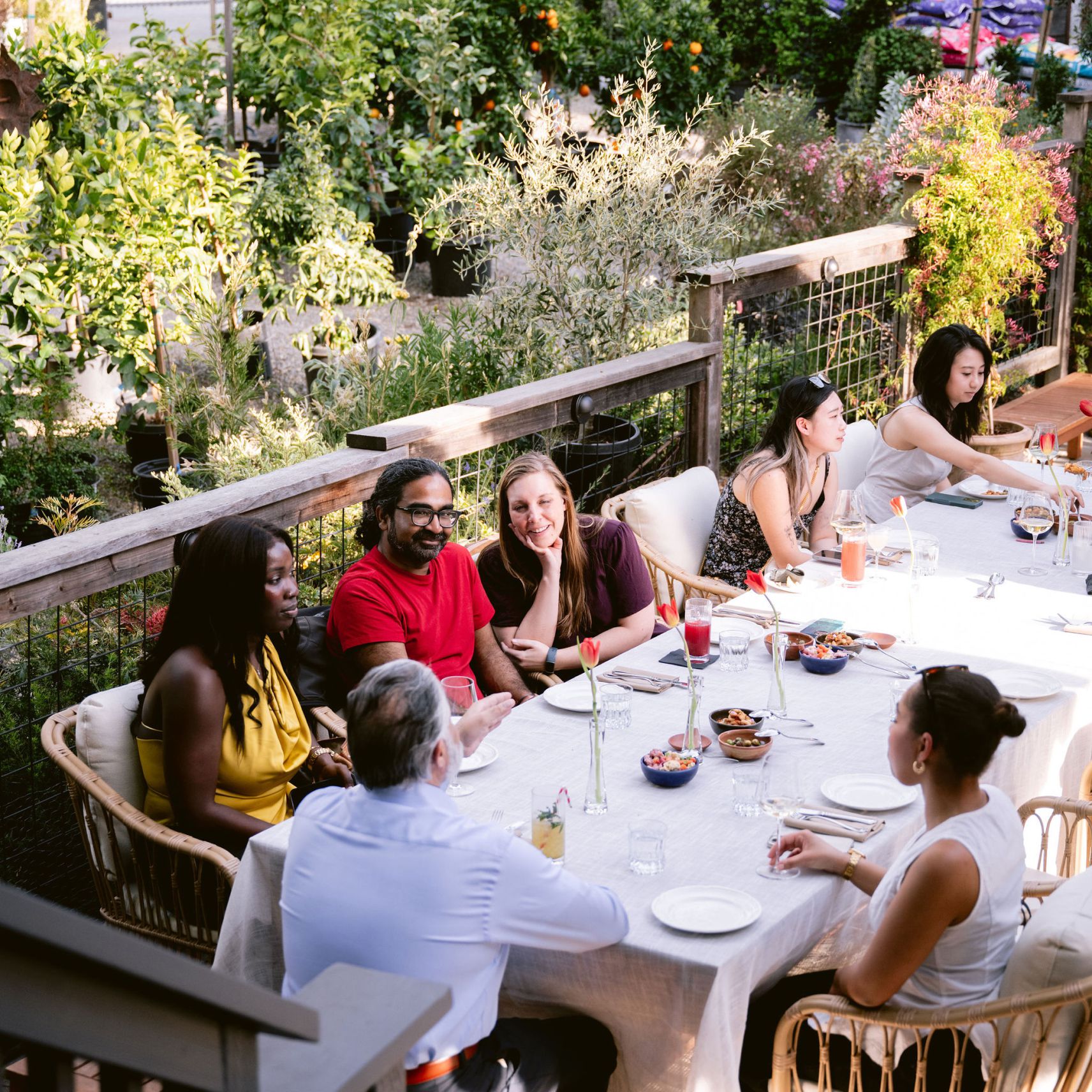 Photo of people gathered at Amara's Garden