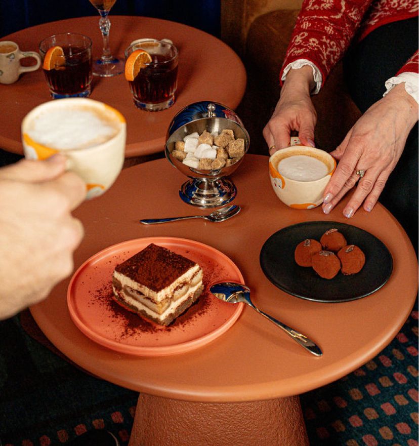 Photo of the interior and food at Potential New Boyfriend