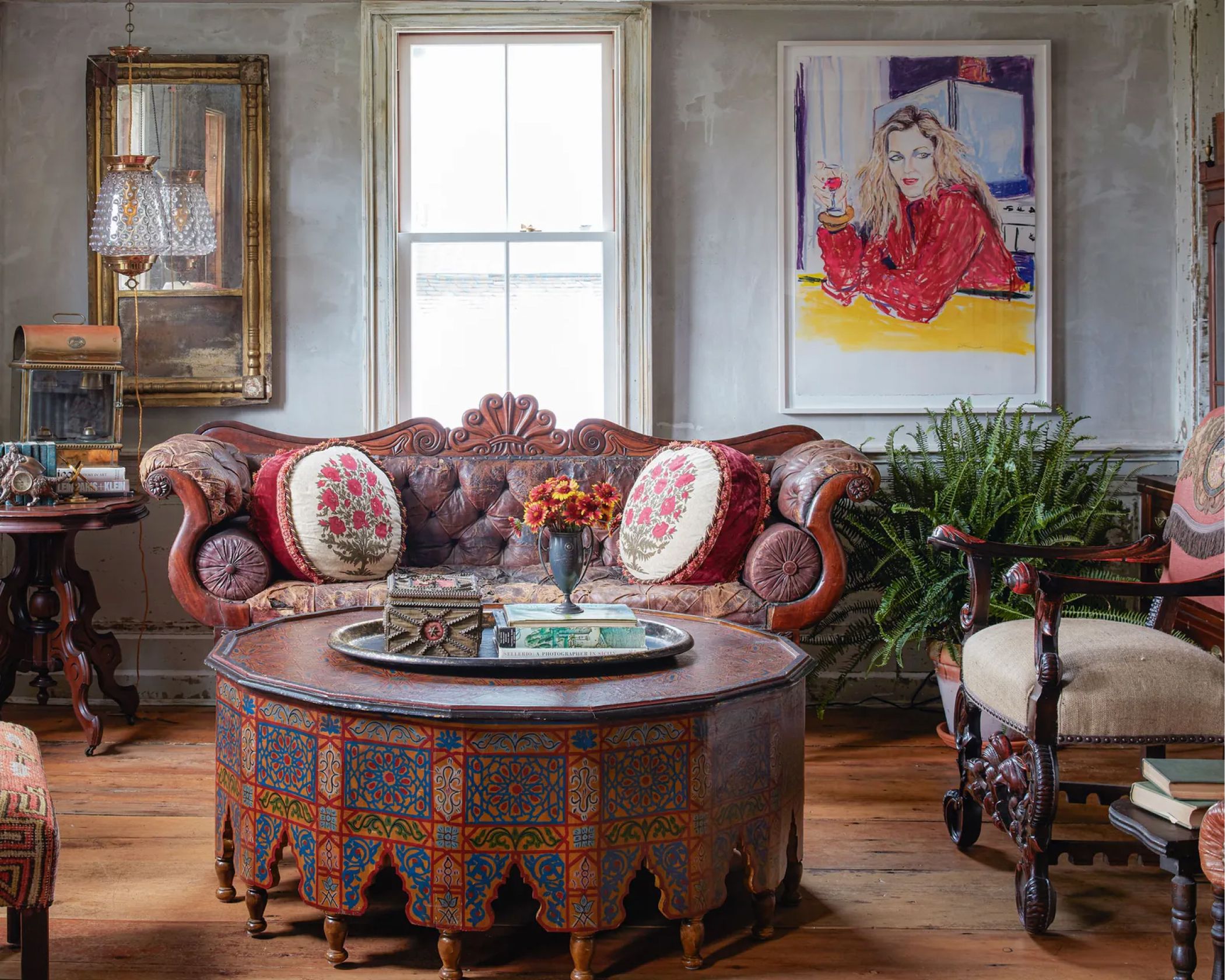 Photo of interior of Mary Heaton Vorse House.