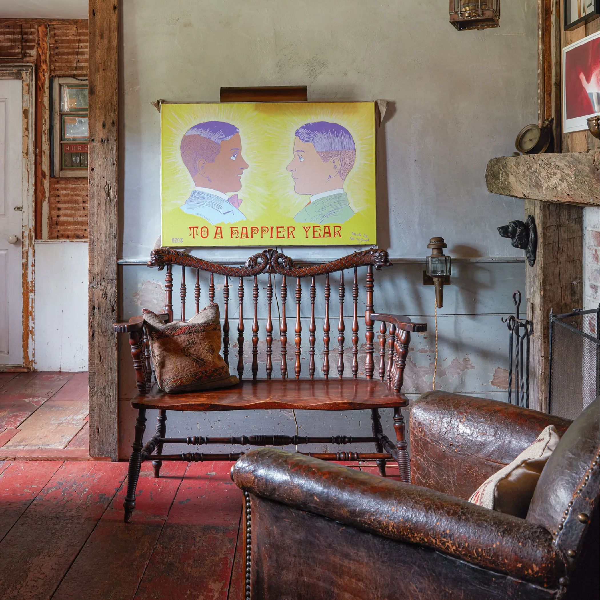 Photo of interior of Mary Heaton Vorse House.