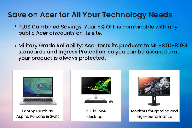 Acer savings