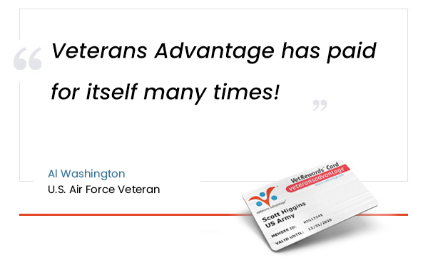 Veterans Advantage testimonial