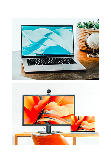 laptop and desktop