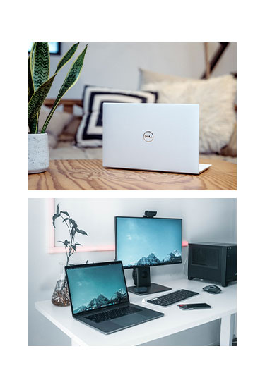 laptop and desktop