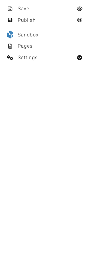 The builder toolbar showing Save and Publish buttons