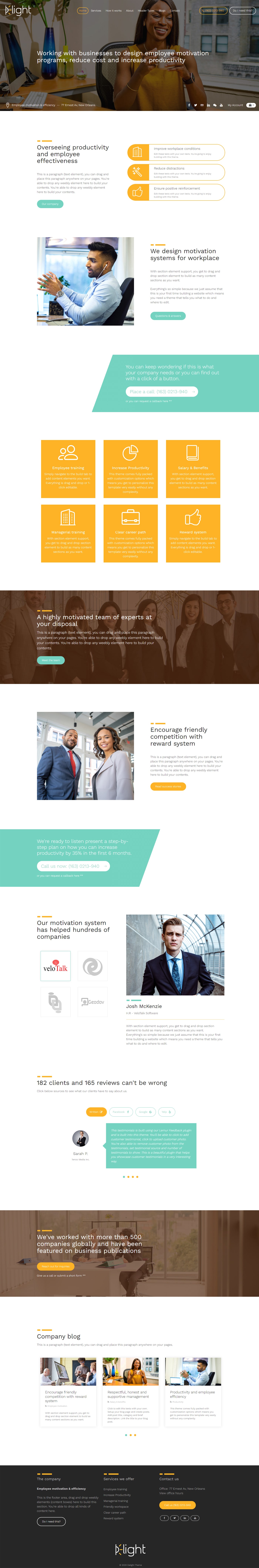 delight template for weebly