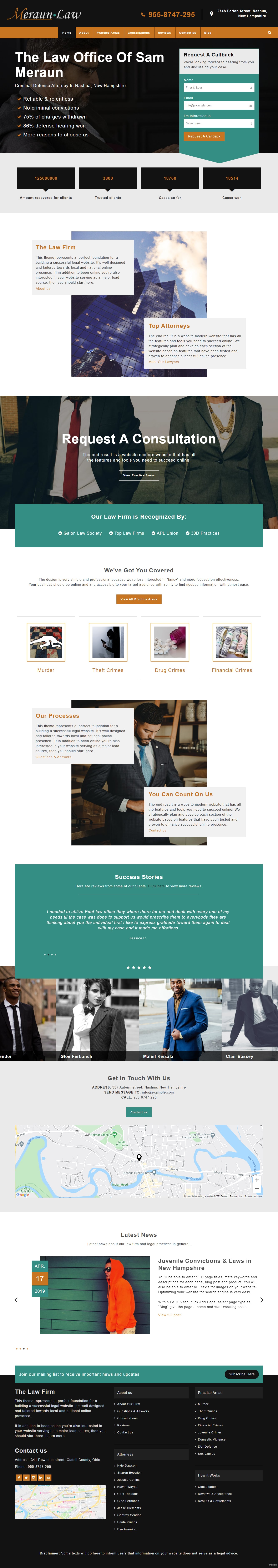 Meraun law templates for weebly websites