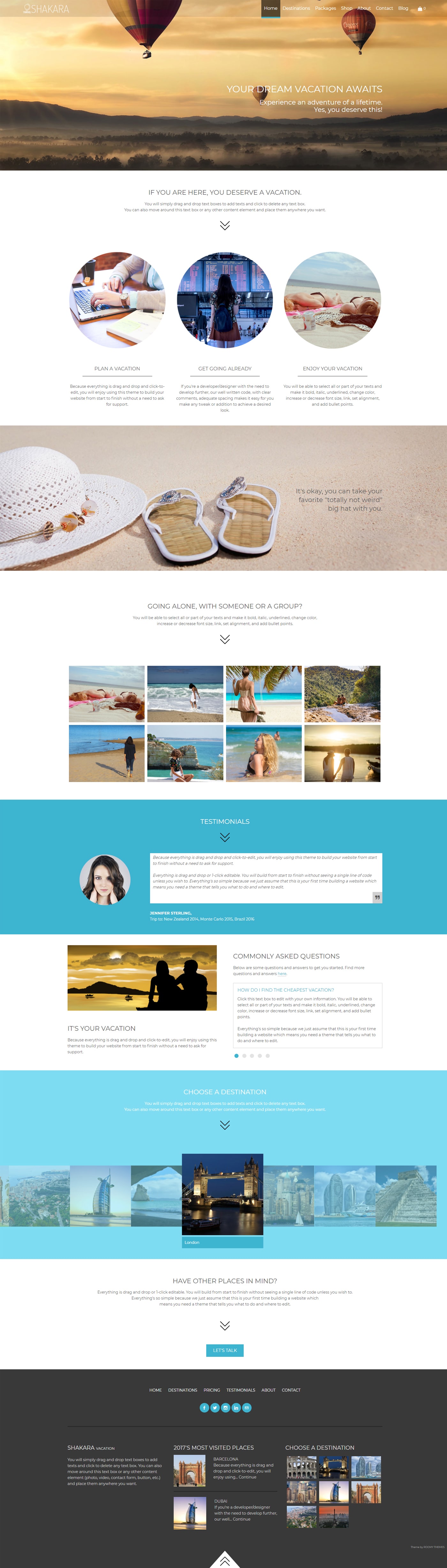 Travel and tourism website templates for weebly