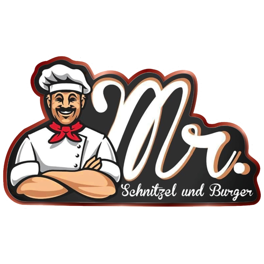 Mr. Schnitzel und Burger Logo – Lieferservice & Essen bestellen