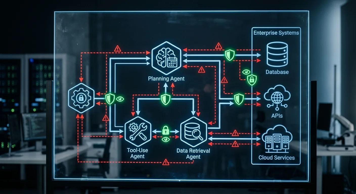 Architecture multi-agents : les points de friction et les zones de contrôle critiques.