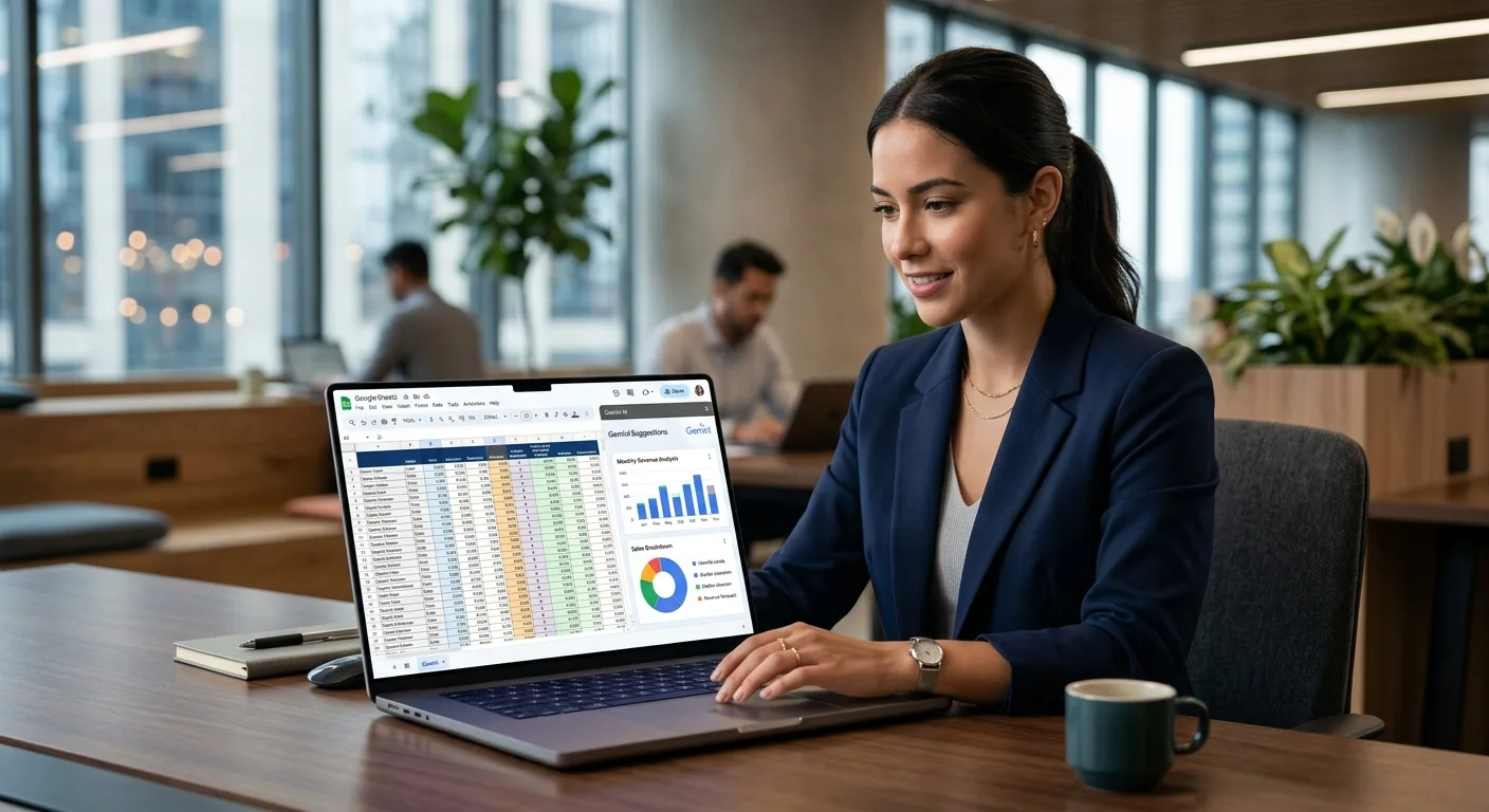 L'intégration de Gemini 3.8 Extended Thinking permet une analyse de données plus poussée directement dans Google Sheets.