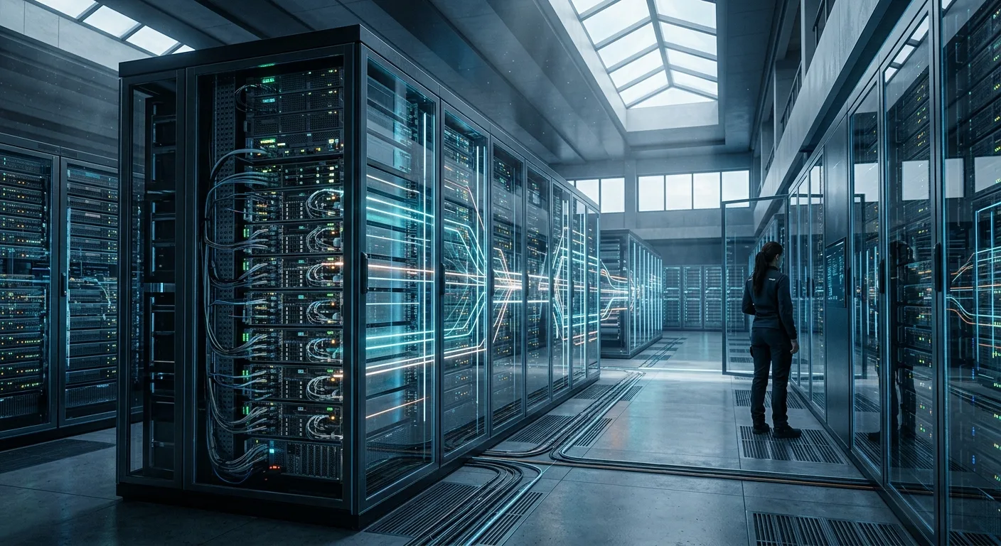L'infrastructure cloud et l'IA en arrière-plan, supportant le raisonnement asynchrone de Gemini.