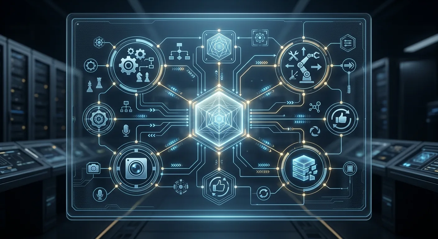 Architecture typique d'un système multi-agents tirant parti de DeepSeek-V4.1-Flash pour l'orchestration.