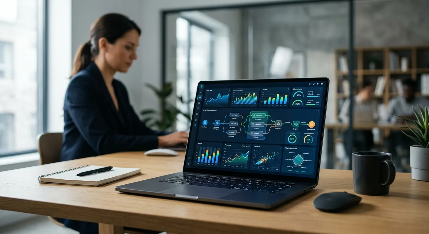 Visualisation d'un flux d'automatisation complexe géré par Gemini dans Google Workspace.