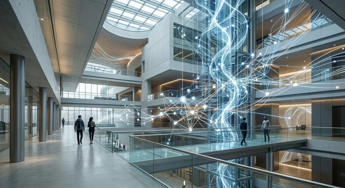 Représentation schématique de l'architecture d'agents IA interconnectés dans le cloud Google.