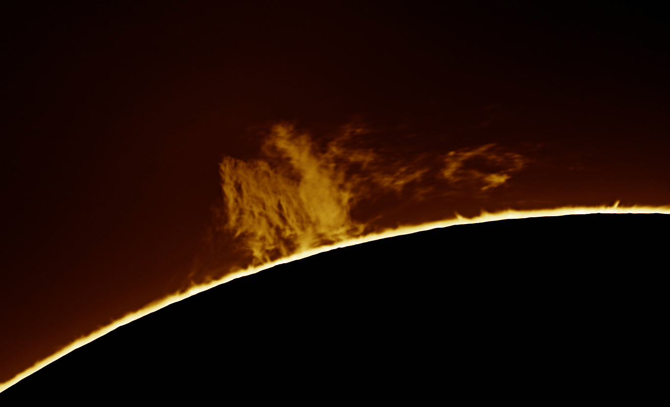 Huge prominence on the Sun