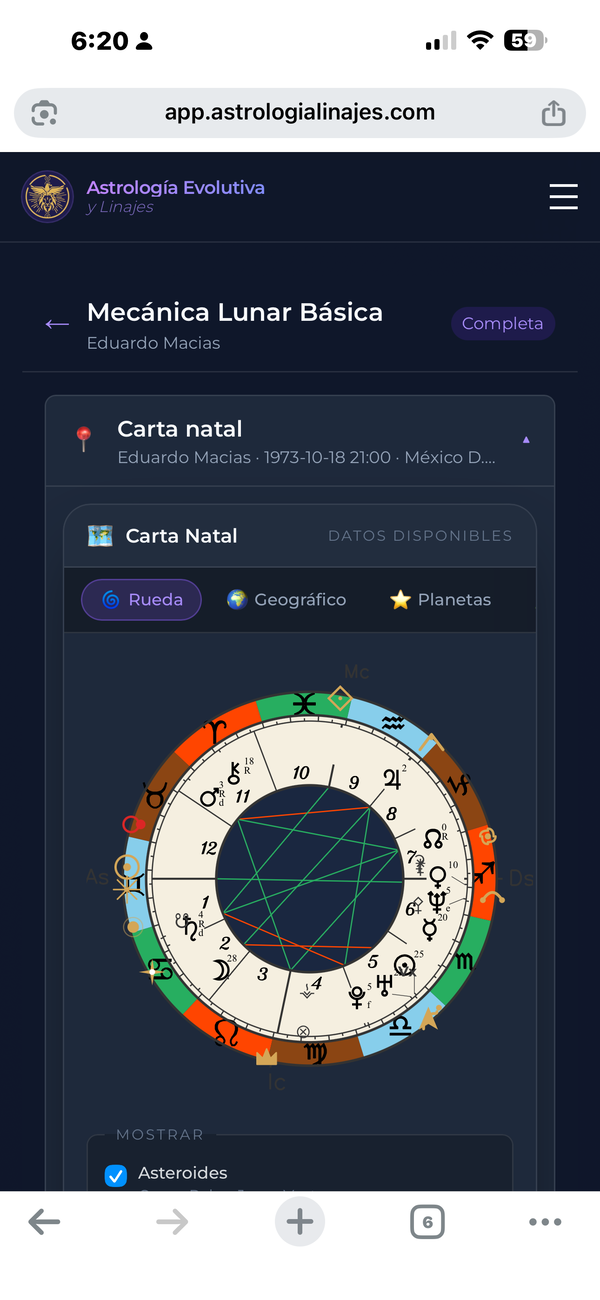 Tu rueda natal