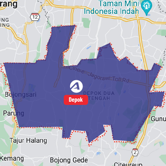 Depok map