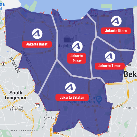 Jakarta map