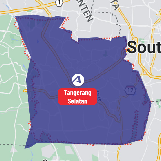 Tangerang Selatan map