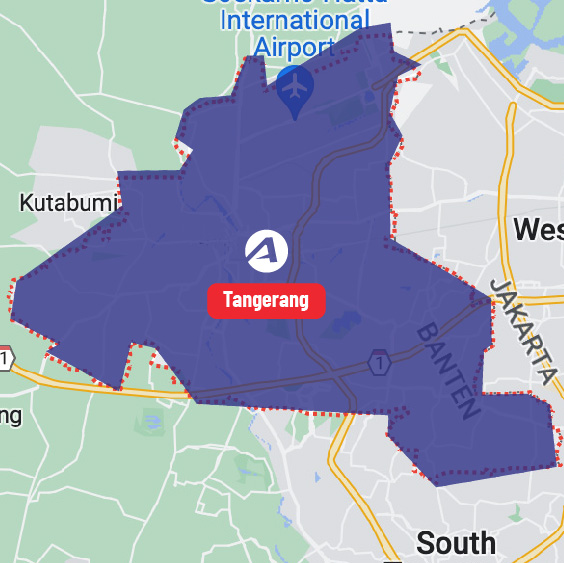 Tangerang map