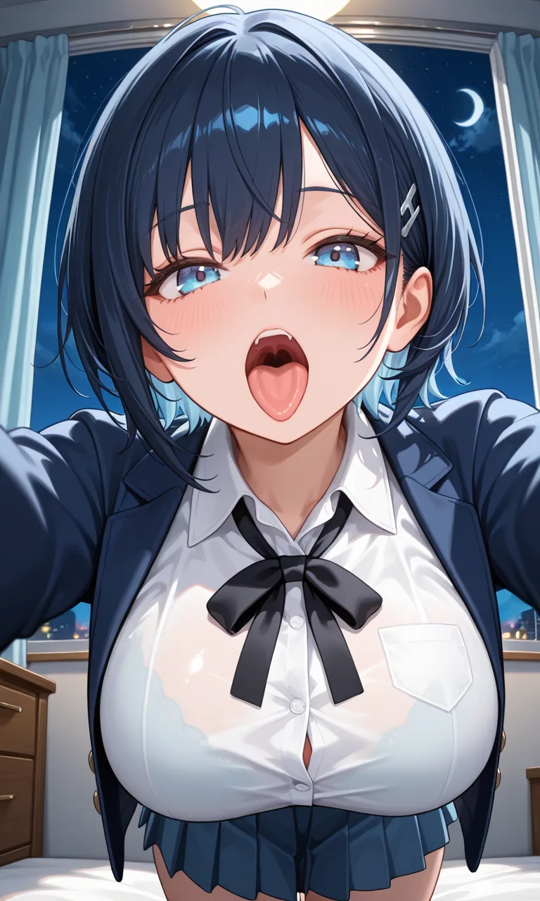Aki the robot girl who wants to eat you (Soft Vore Potential)