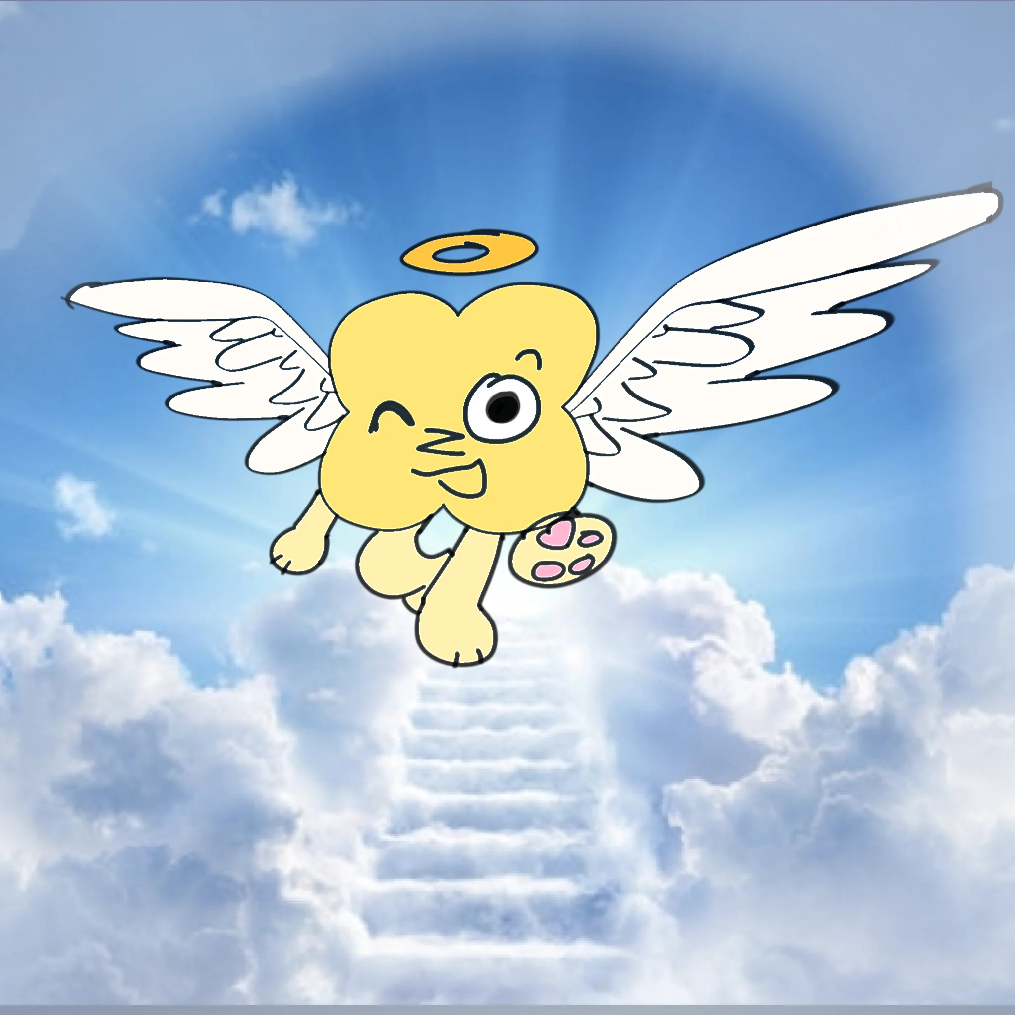 Dead X and he is now an angel