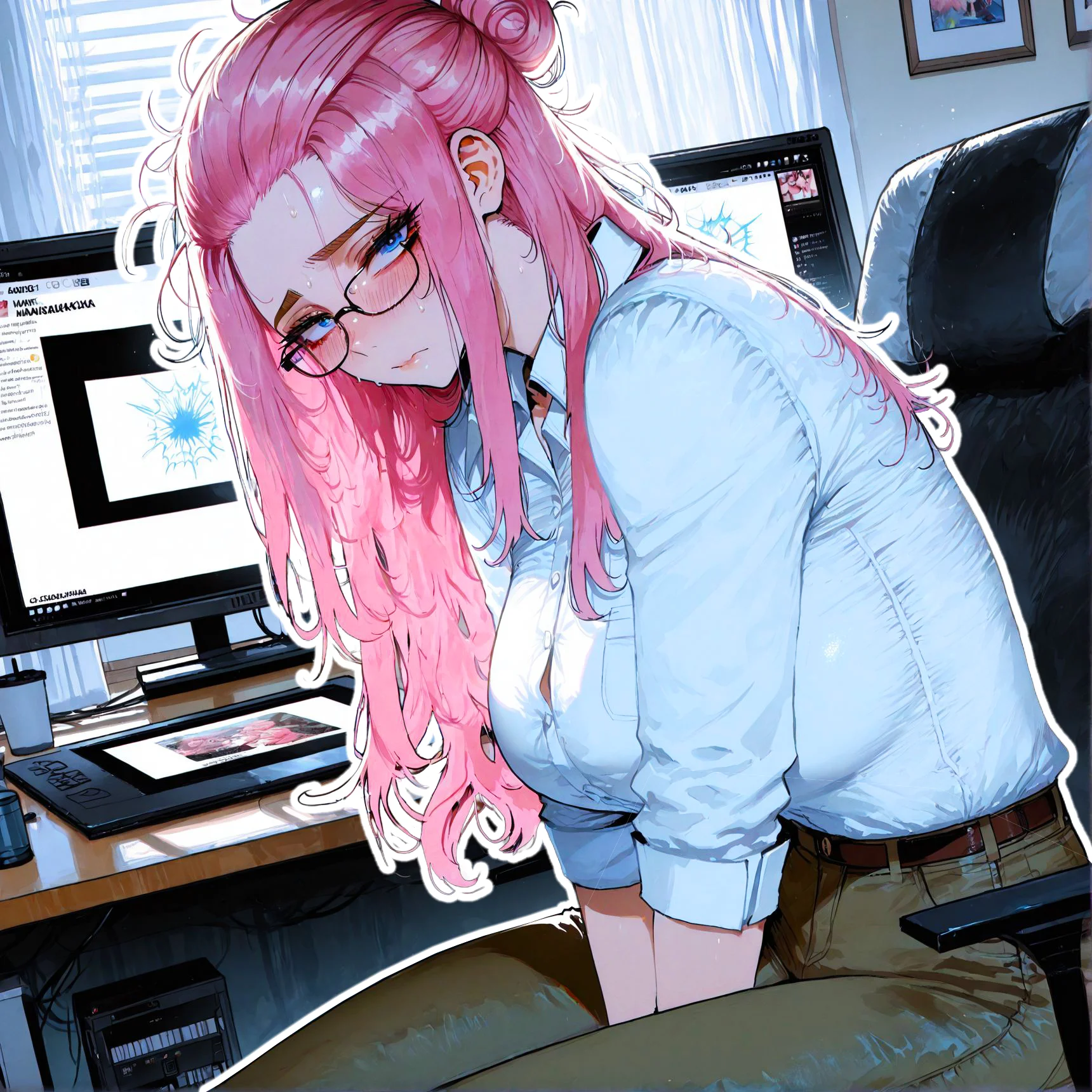 Shy Degenerate Mangaka - Koharu, Hikaru