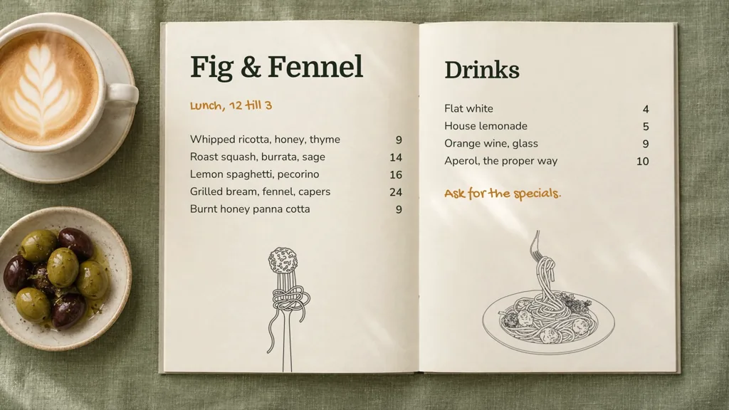 Promo Menu