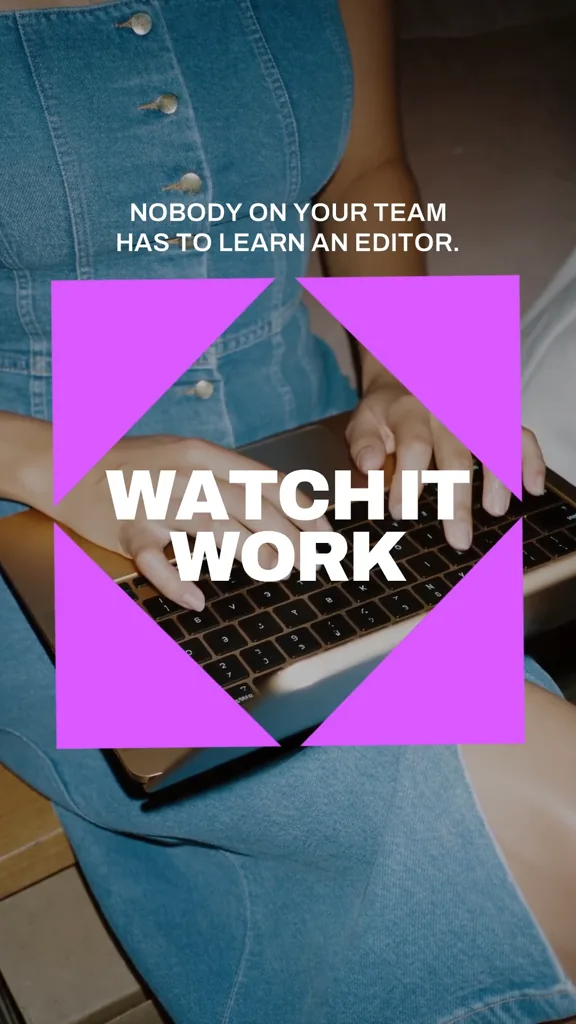 Watch it work SaaS explainer video template | Async