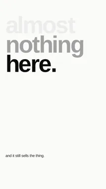 Near Nothing