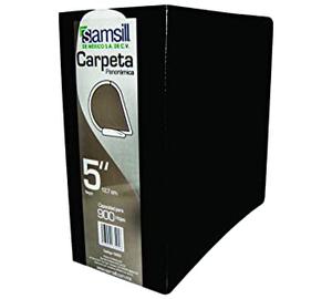 CARPETA VINIL 5" NEGRA SAMSILL