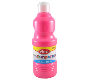 PINTURA TEMPERA 473 ML ROSA FLUORESCENTE VINCI