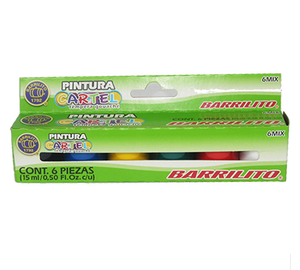 KIT DE PINTURA TÉMPERA 6 X 15 ML BARRILITO 6MIX