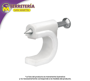 GRAPA 10MM BLANCA C/20 PZA 48274(VOLTECK)