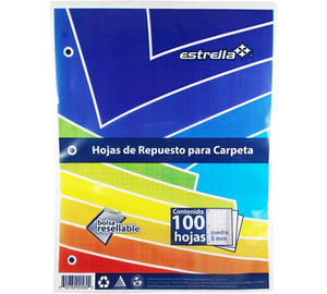 HOJA REPUESTO CARPETA C5 ESTRELLA