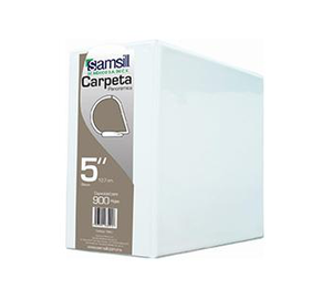 CARPETA VINIL 5" BLANCA BASIC-LINE SAMSILL