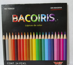 LAPIZ COLOR LARGO 24pz BACOIRIS